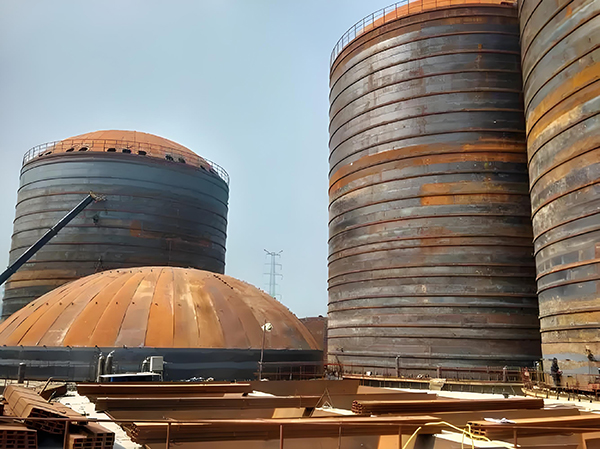 白鹭湖管理区焦粉钢板仓